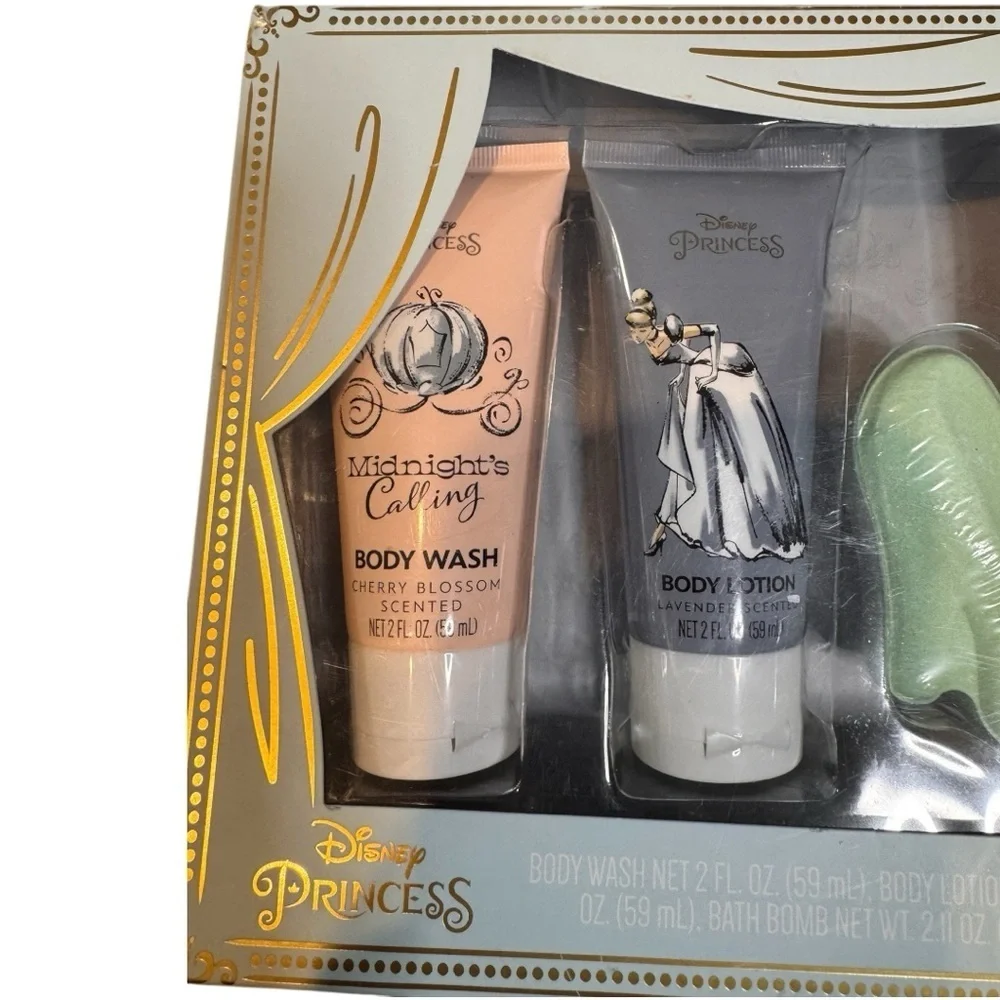 3/$25 Disney Princess Cinderella 5 Piece Travel Size Spa Set